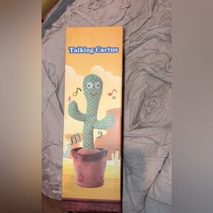 NIB: Talking Cactus Plush Toy - Green